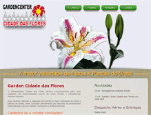 Tablet Screenshot of gardencidadedasflores.com.br